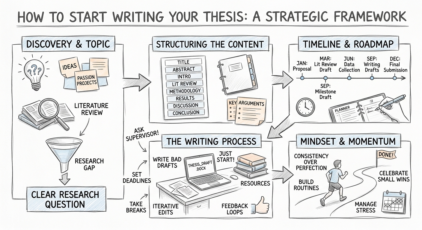 How to Start Writing Your Thesis: A Strategic Framework